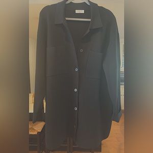 ARITZIA Babaton Black Society Shirt Jacket size XL